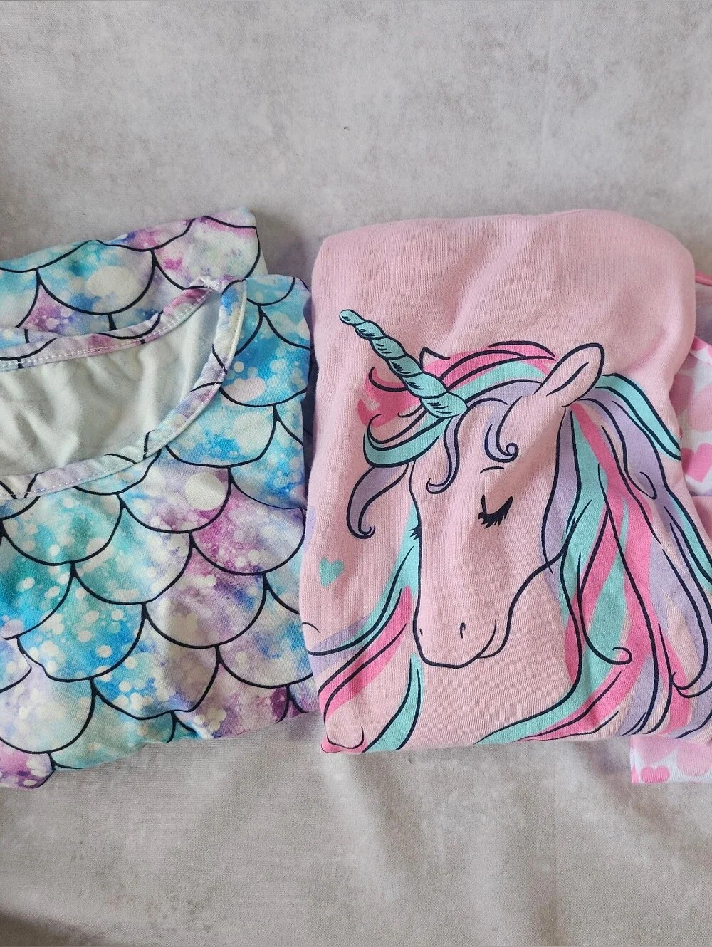 🦄✨ New 3-Piece Girls’ Nightgown Set (Size 6/6X)